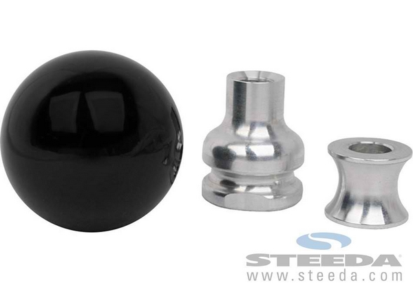 Mustang Black Cue Ball Shift Knob w/ Collar (05-10)